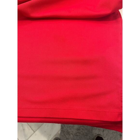 Adidas Size Large L Red Chicago Bulls Polo Shirt MINOR FLAW - Picture 7 of 8